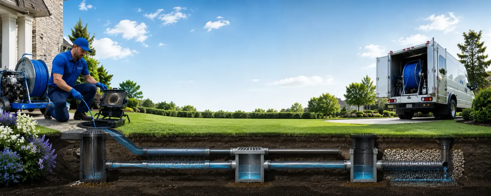 Outdoor drain cleaning information for South Hill, VA